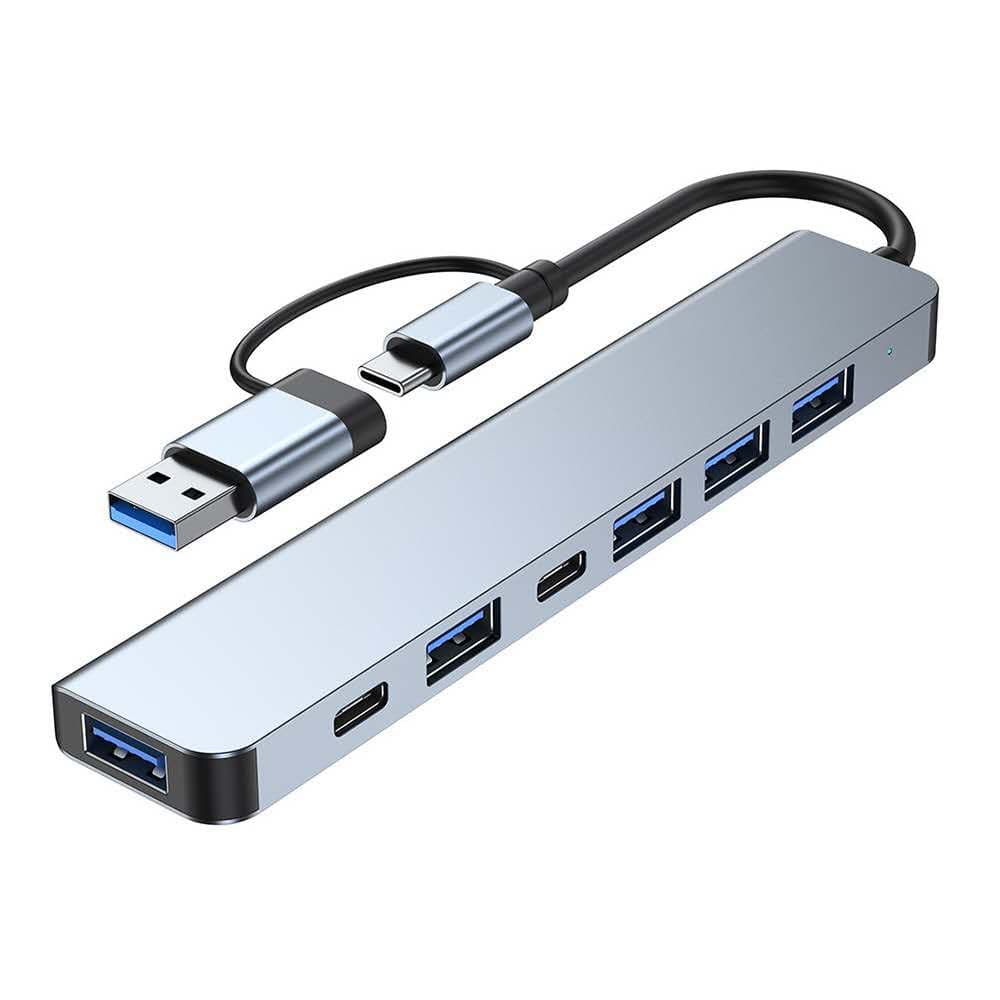 USB + Type-C expansion dock hub eight-in-one laptop tablet phone converter USB hub