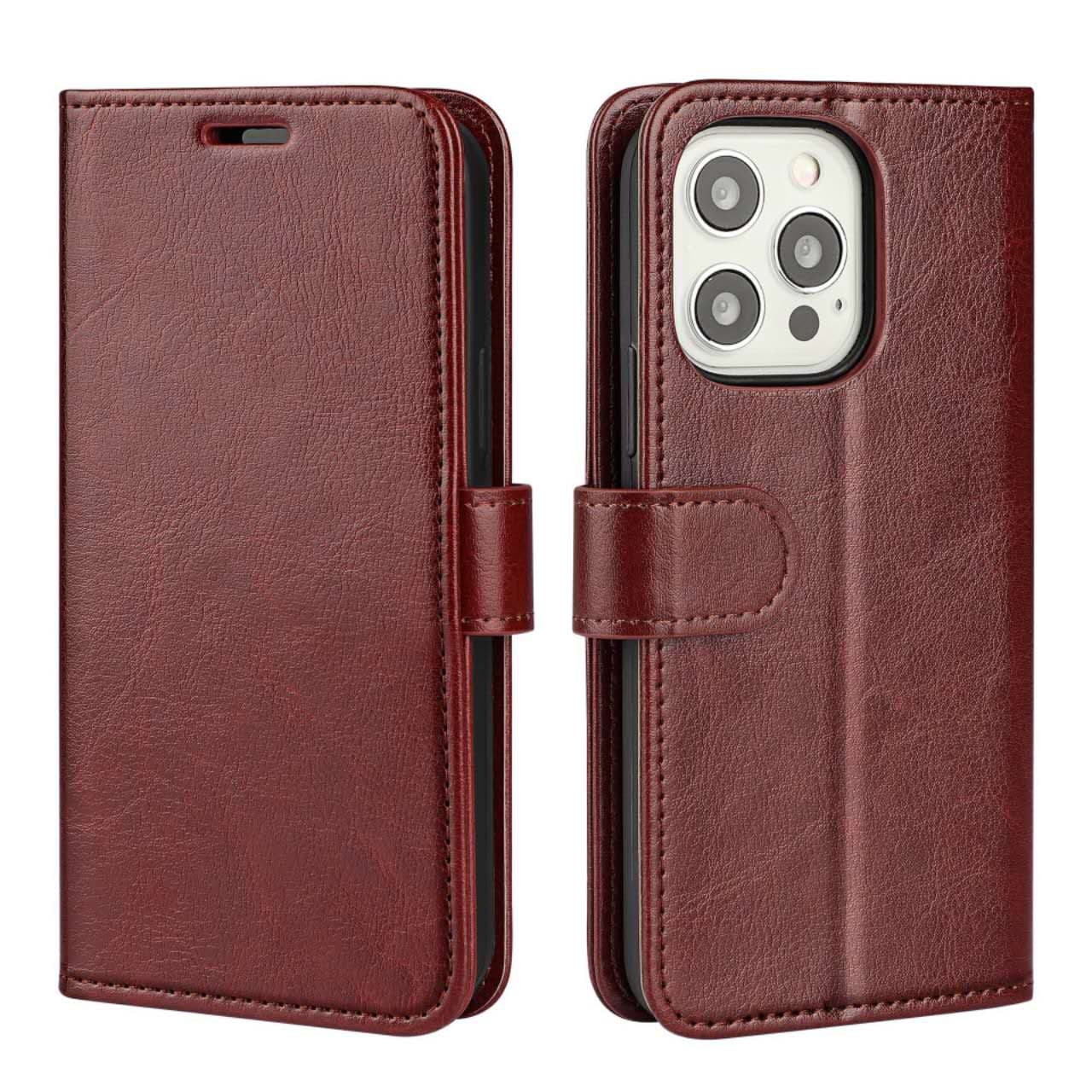 Phone case Leather Black Brown