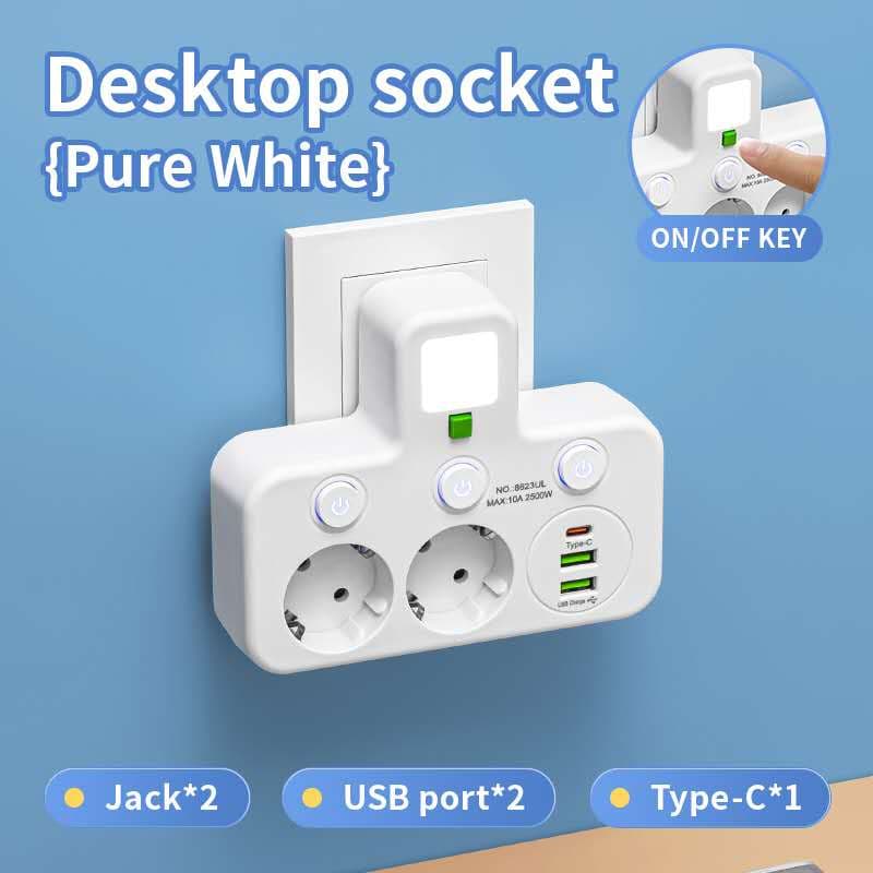 desktop wall socket
