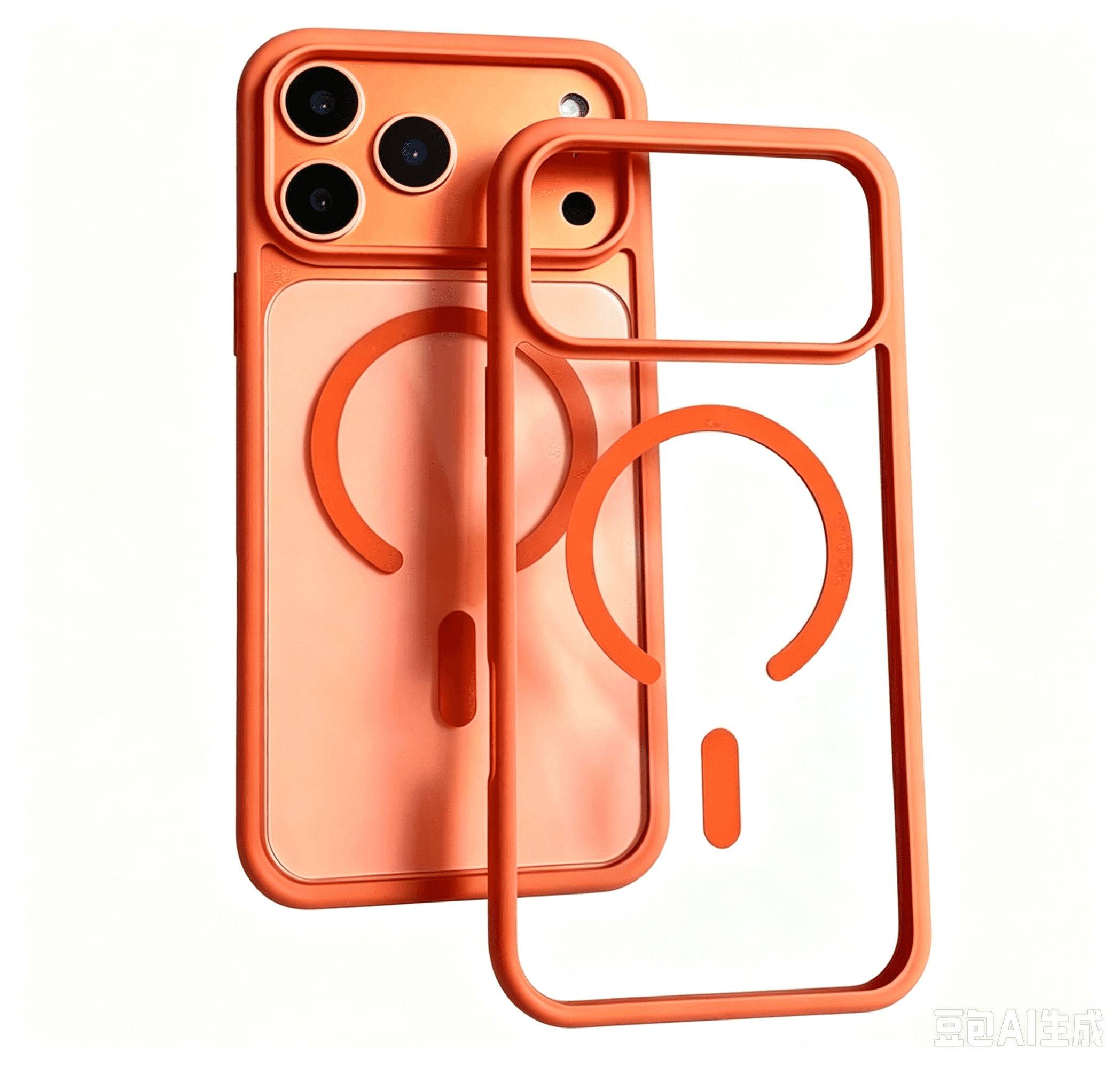 Magnetic Case for iPhone Orange